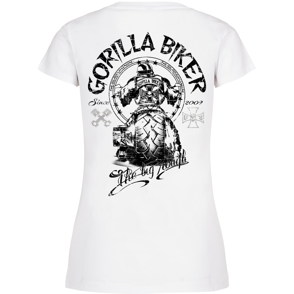 Damen T-Shirt ( GB5SS Gorilla Biker Big Wheel )