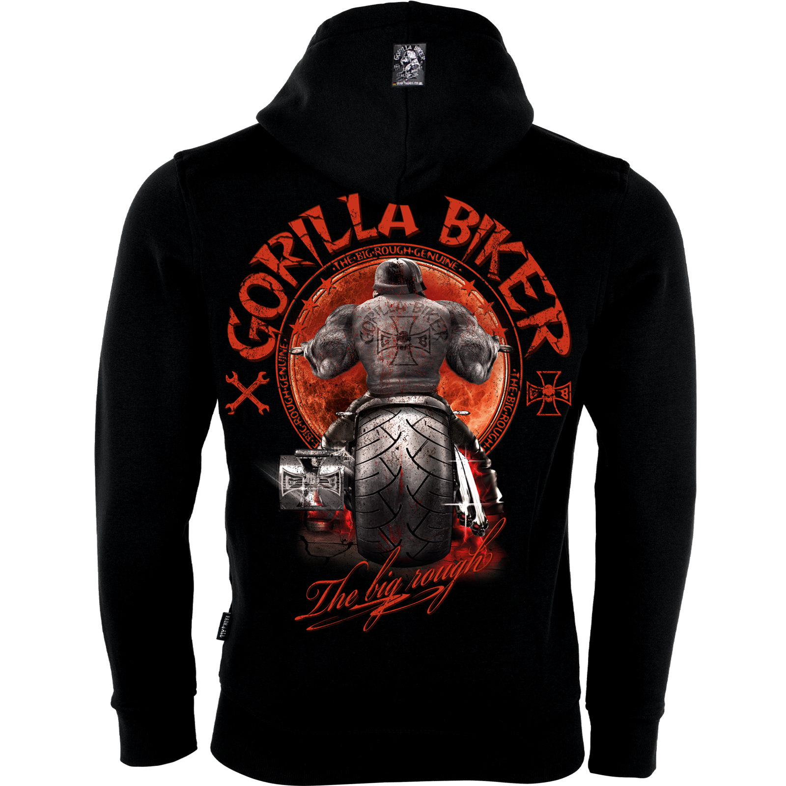 Limited Sonderdruck 2025 Damen Kapuzenjacke ( Gorilla Biker GB87 Santa Rider )