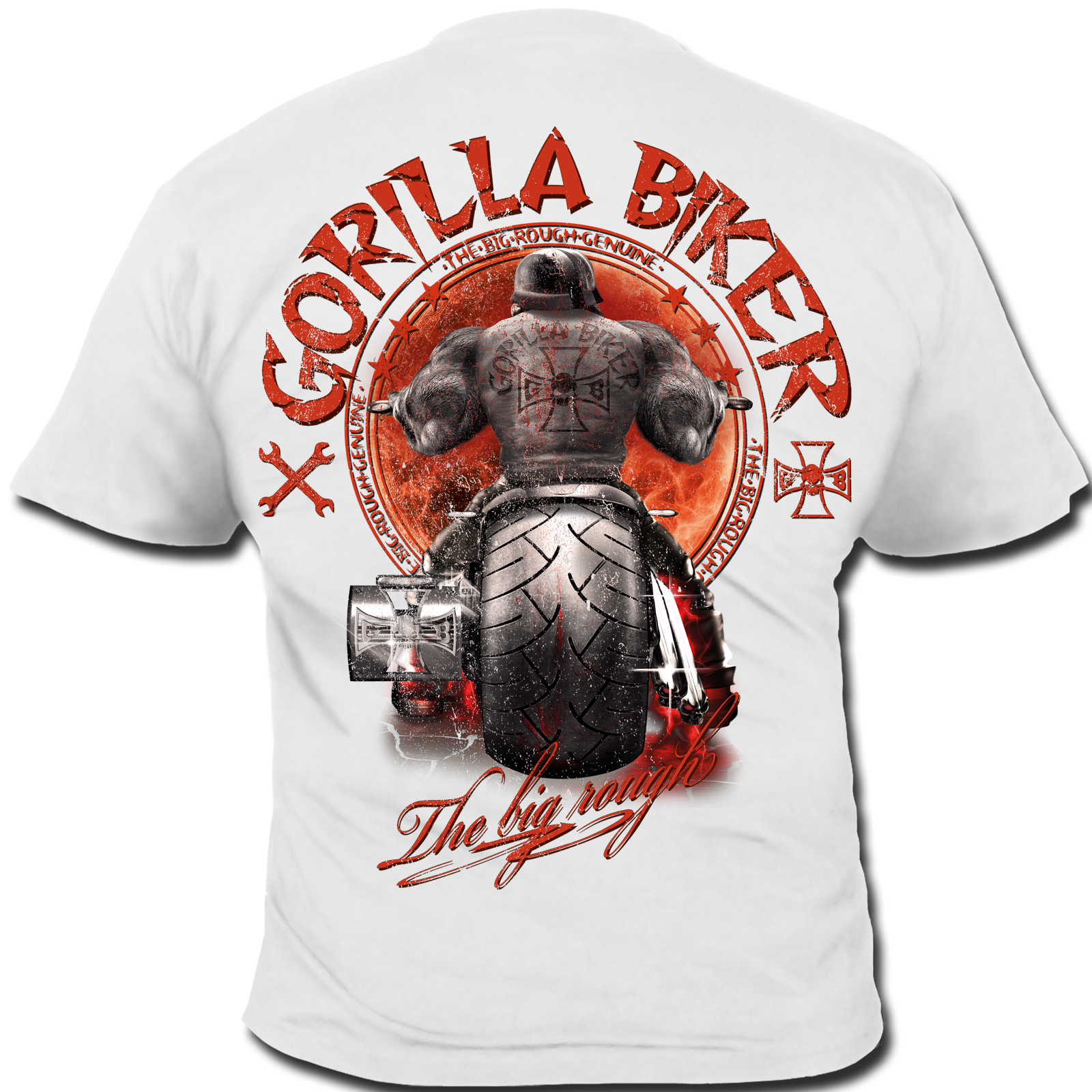 Limited Sonderdruck 2025 T-Shirt ( Gorilla Biker GB87 Santa Rider )