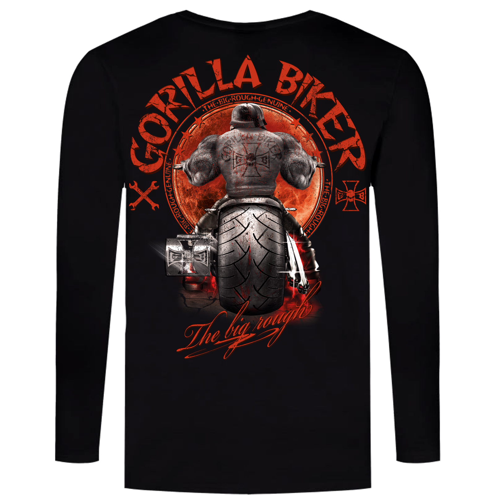 Limited Sonderdruck 2025 Longsleeve ( Gorilla Biker GB87 Santa Rider )