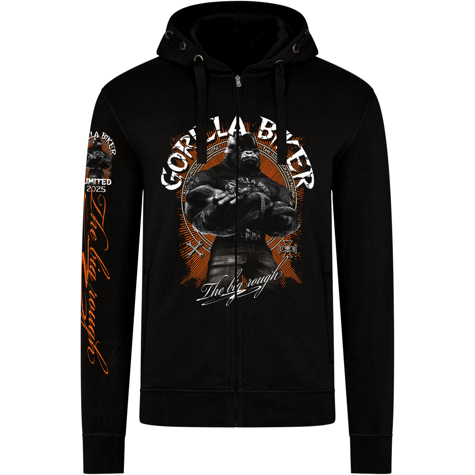 Limited Edition 2025 Herren Premium Kapuzenjacke ( Gorilla Biker GBL44 )