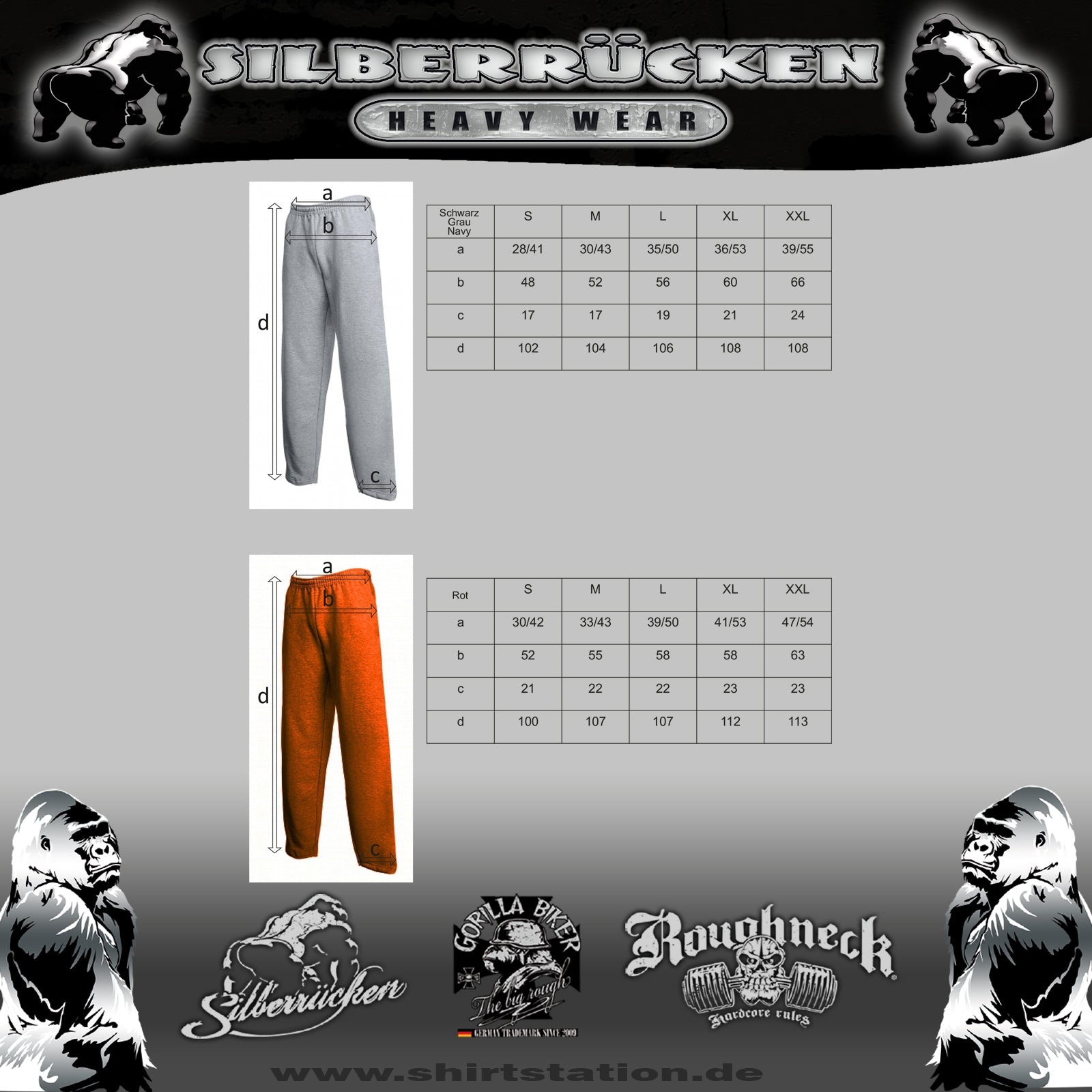 Trainingshose ( Gorilla Biker GB5SG )