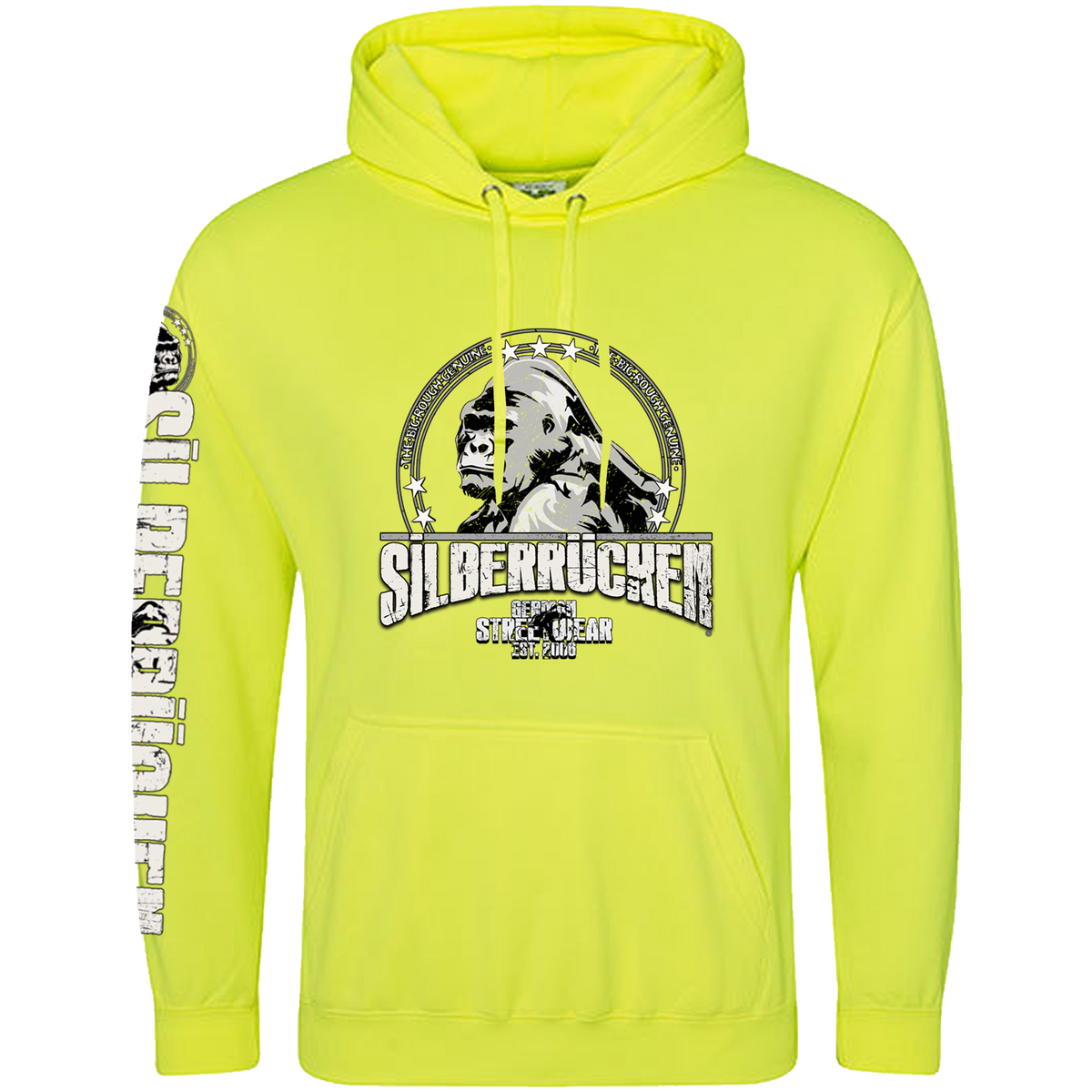 Silberrücken Neon-Hoodie SR2022W „Worldwide“
