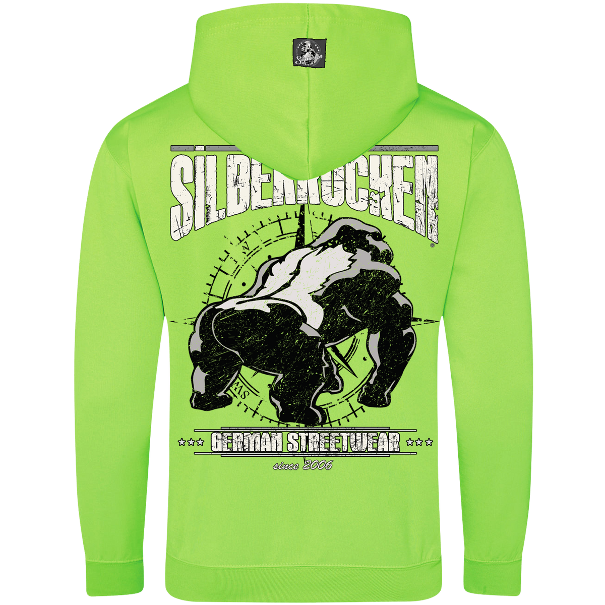 Silberrücken Neon-Hoodie SR2022W „Worldwide“