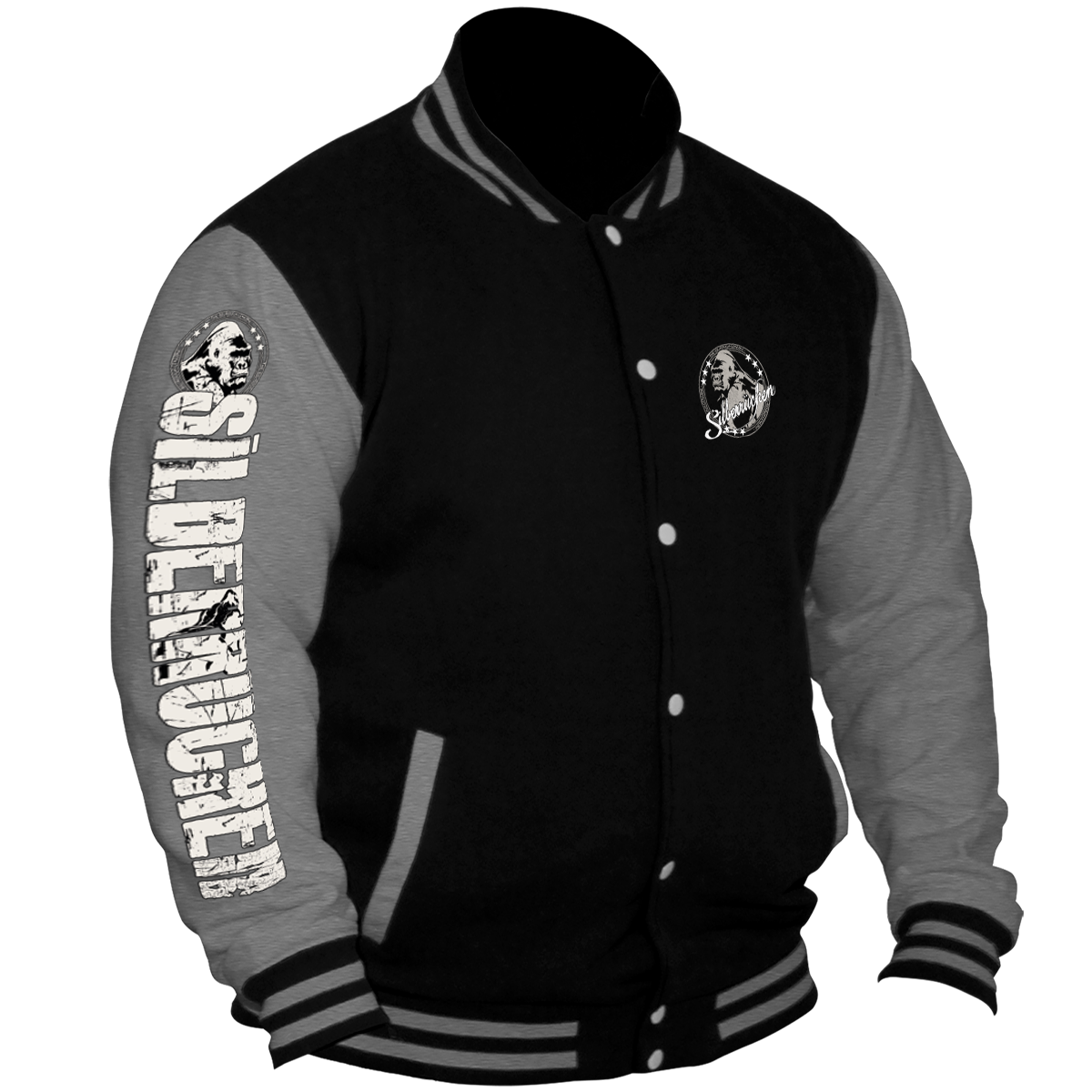 College Jacke ( SR179 Silberrücken )