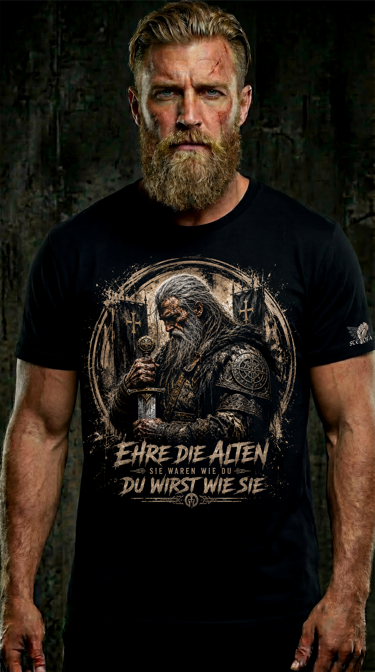 Steadfast T-Shirt SF8 Ehre die Alten – großer Frontdruck