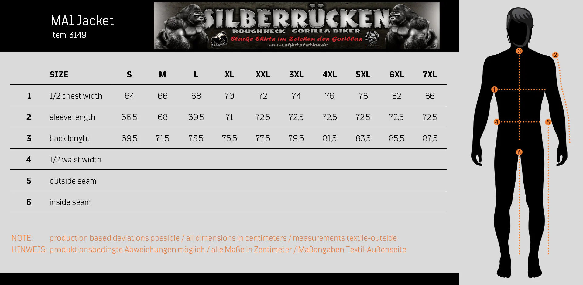 Bomberjacke ( Gorilla Biker GB44 )