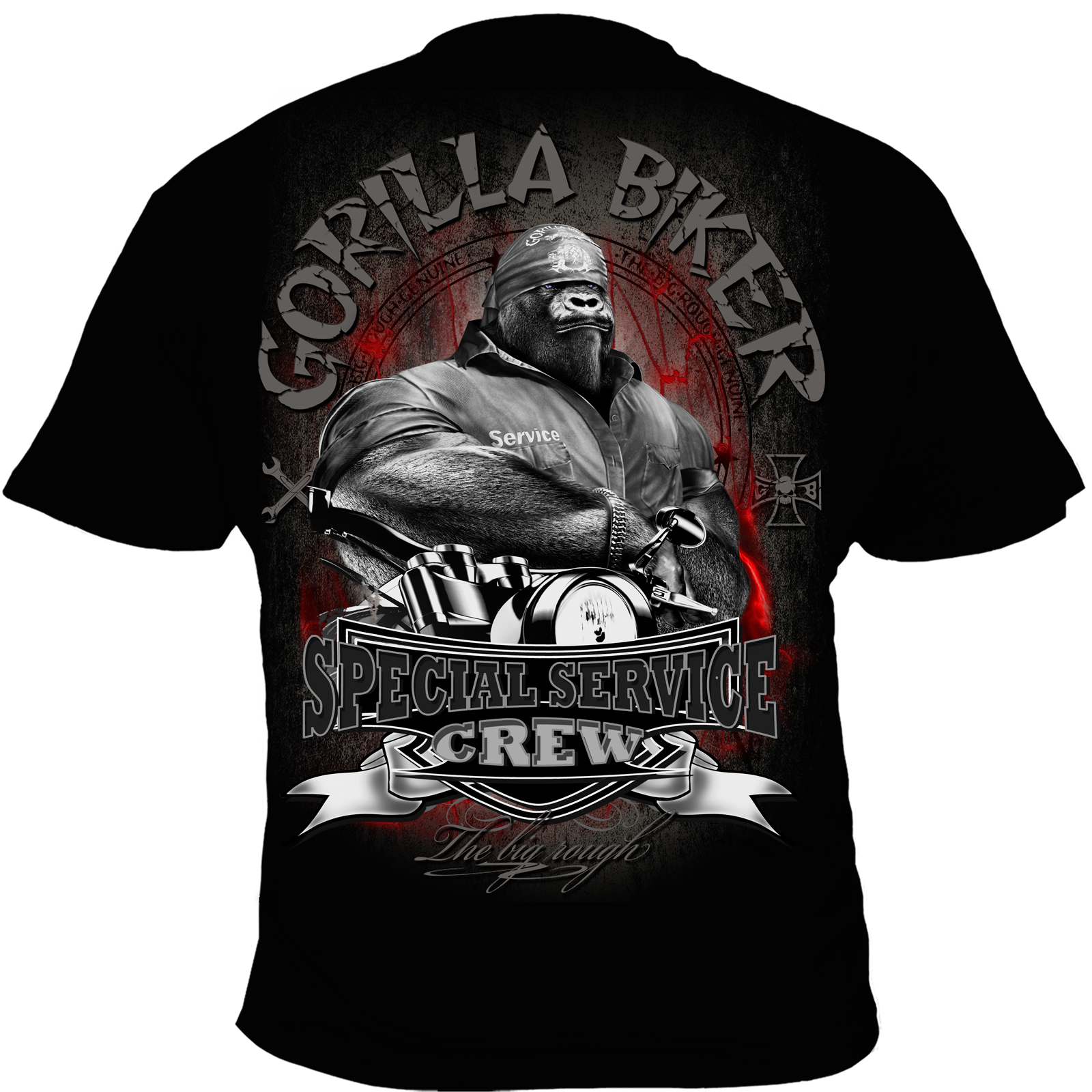 Herren T-Shirt ( Gorilla Biker GB52N Special Service )