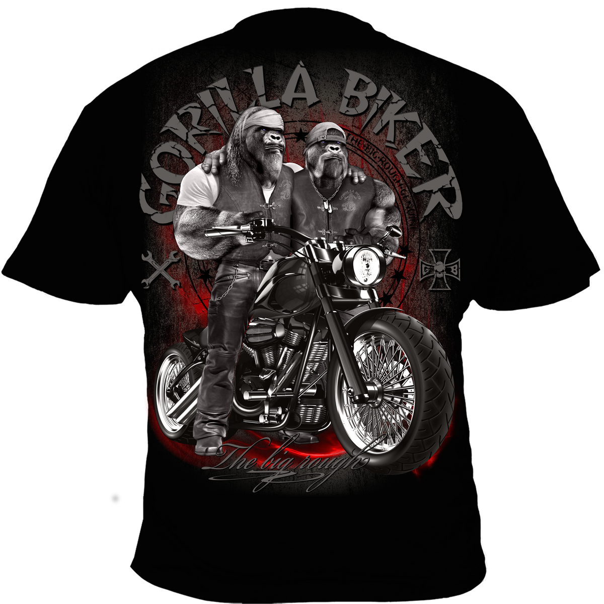 Gorilla Biker T-Shirt GB64N „Gorilla Brothers“