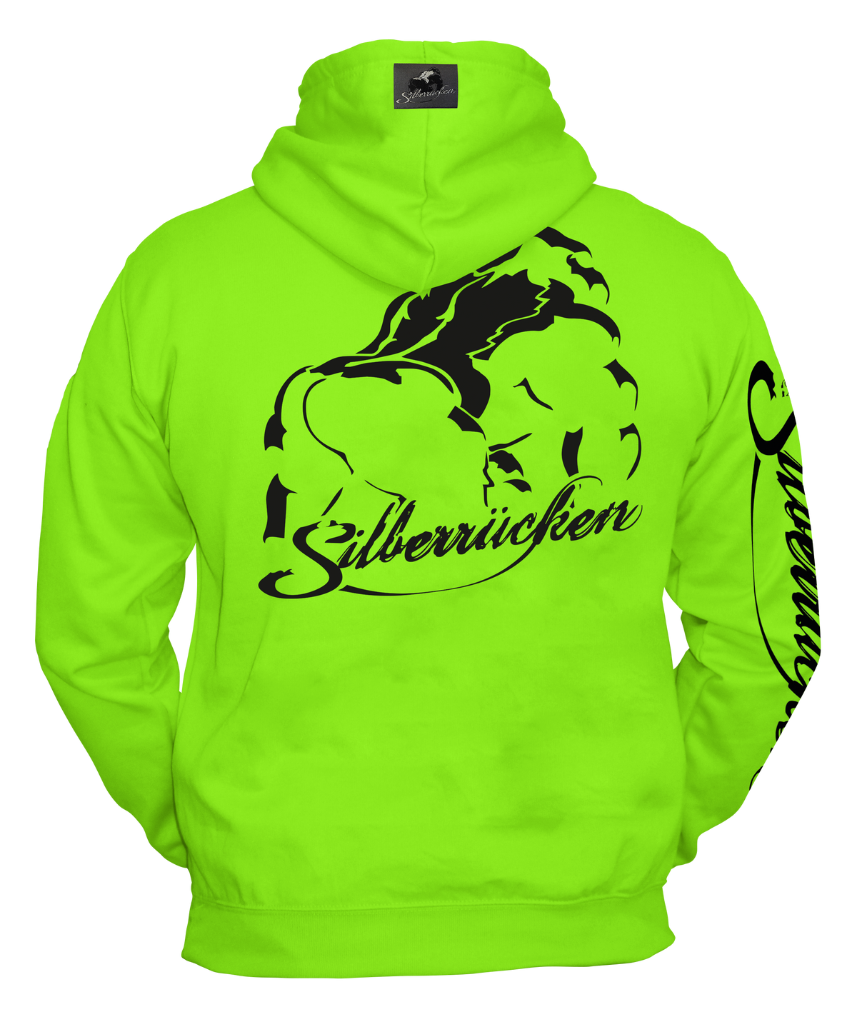 Silberrücken Neon-Hoodie SR101N „Grundmotiv“