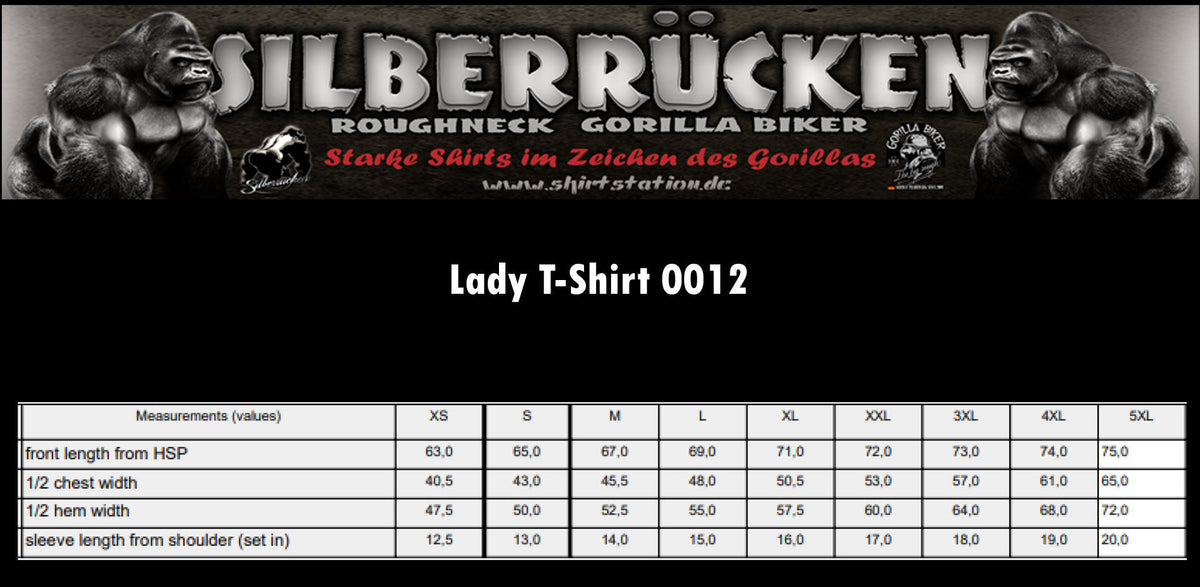 Gorilla Biker Damen-T-Shirt GB75 „Friendly Service Crew“