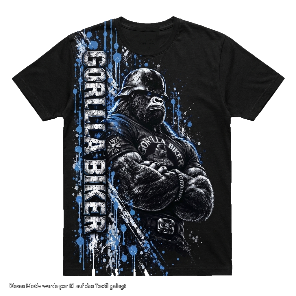 Gorilla Biker T-Shirt GB14FP Crossed Arms Front Motiv