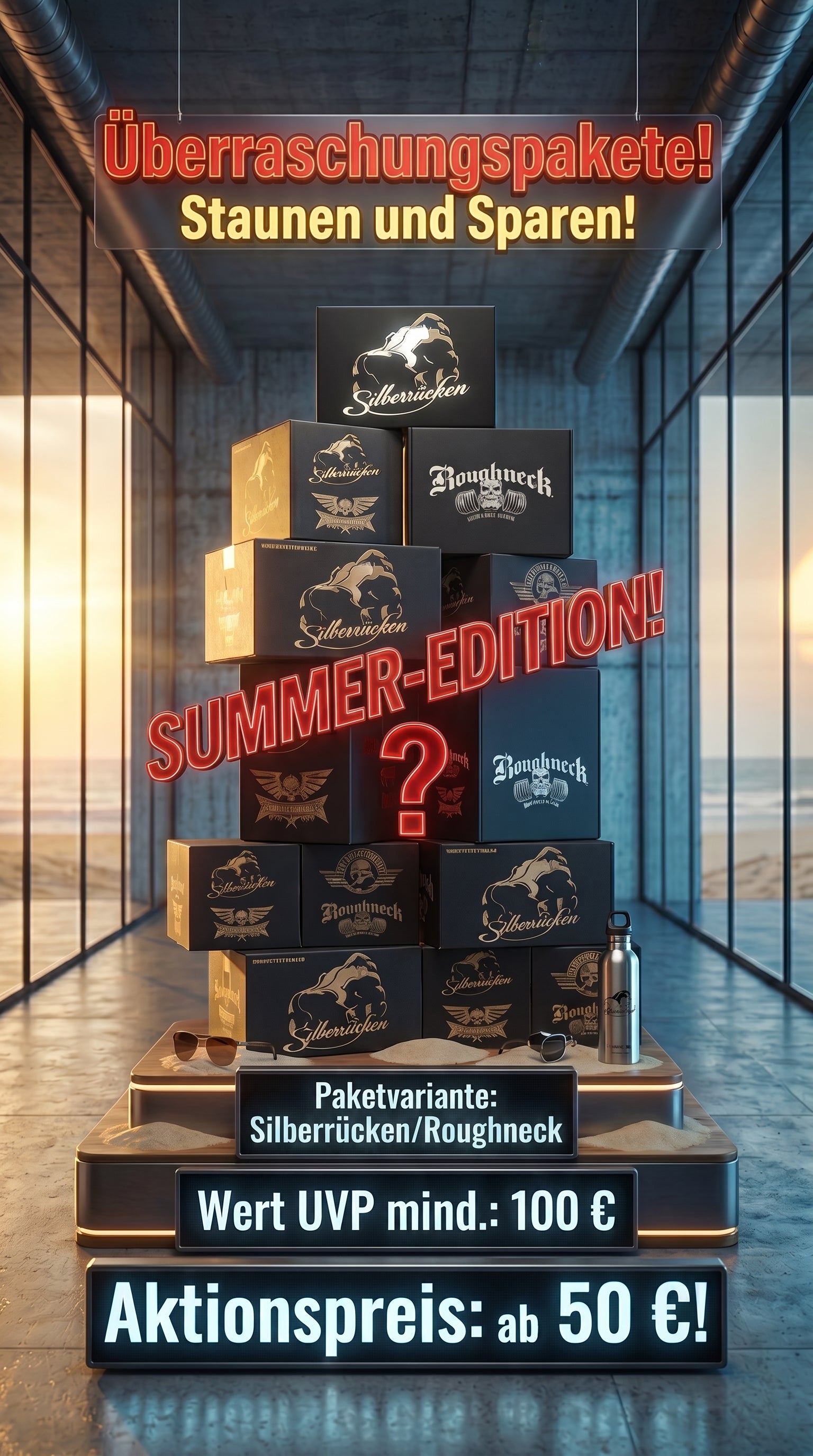 Silberrücken/Roughneck/Überraschungsbox für Herren "Summer-Edition"
