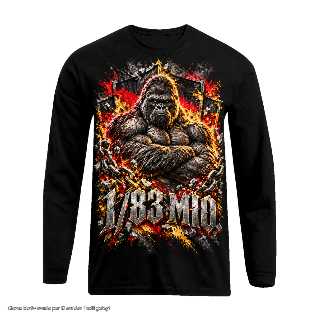Gorilla Blood Longsleeve BL12 1/83 MIO. Kettenbrecher Front Motiv