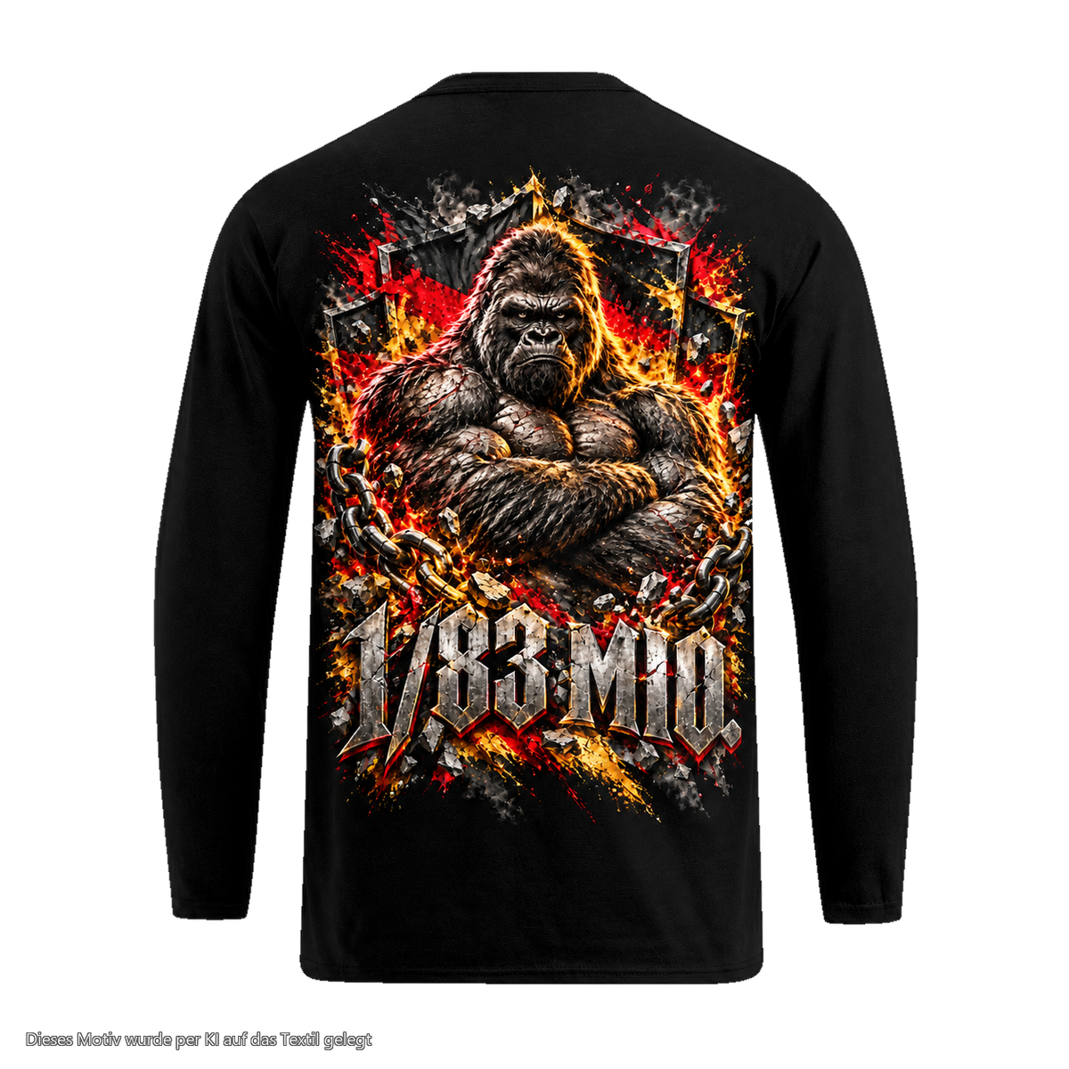 Gorilla Blood Longsleeve BL12 1/83 MIO. Kettenbrecher Rücken Motiv