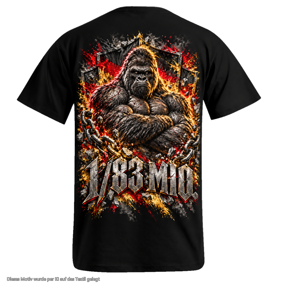 Gorilla Blood T-Shirt BL12 1/83 MIO. Kettenbrecher Rücken Motiv