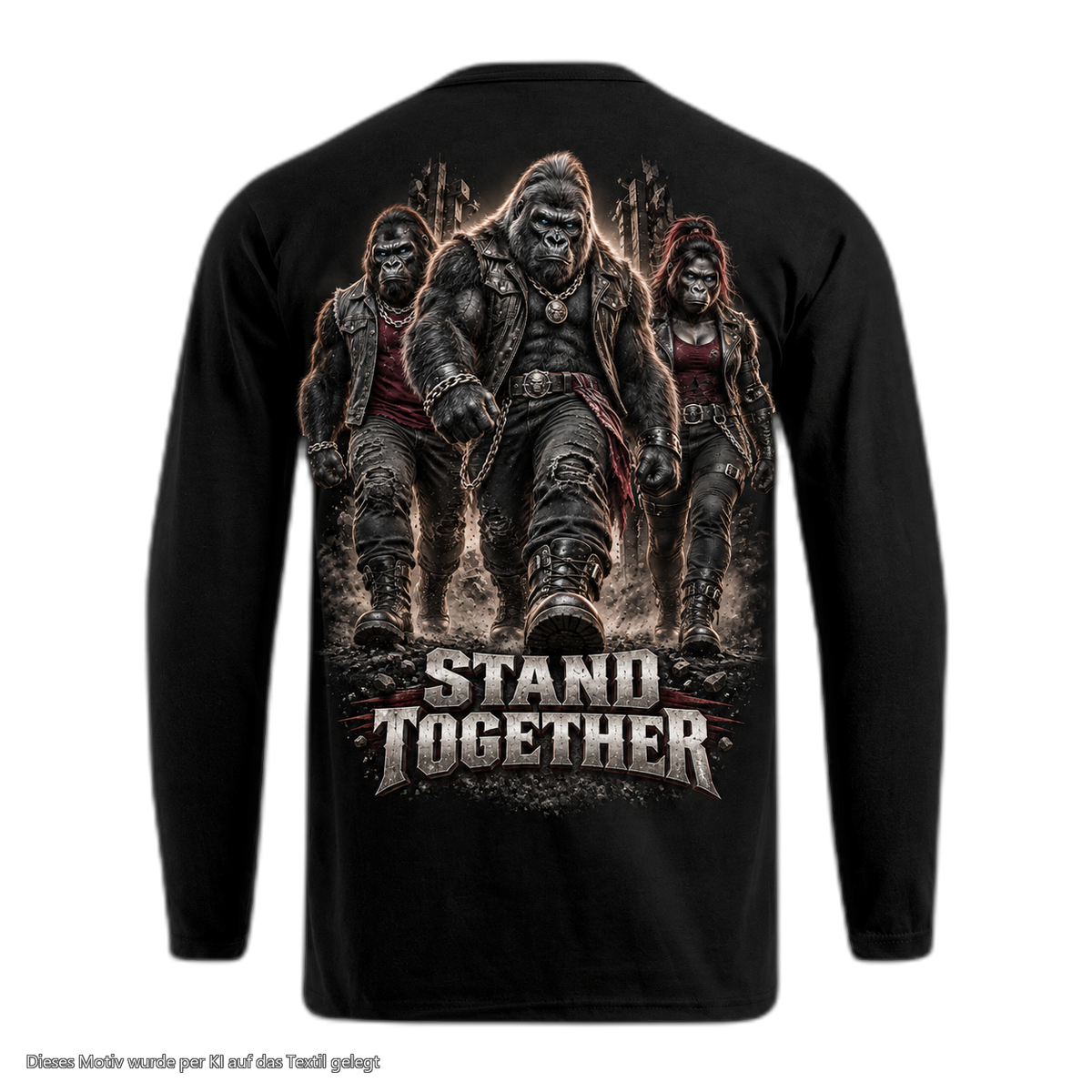 Gorilla Blood Longsleeve BL1 Stand Together Rücken Motiv