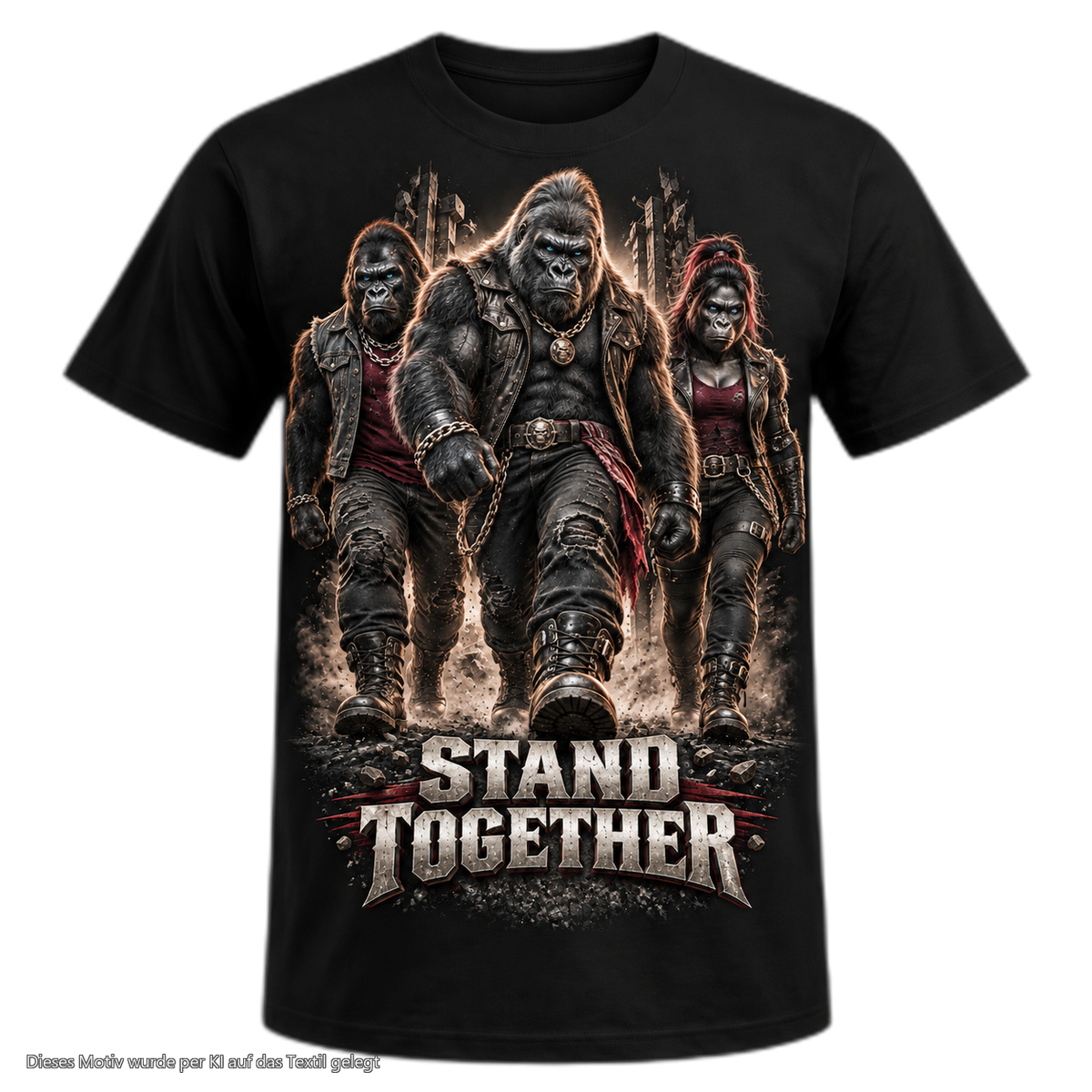 Gorilla Blood T-Shirt BL1 Stand Together Front Motiv