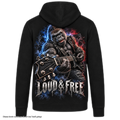 Gorilla Blood Herren Premium-Kapuzenjacke BL3 Loud & Free