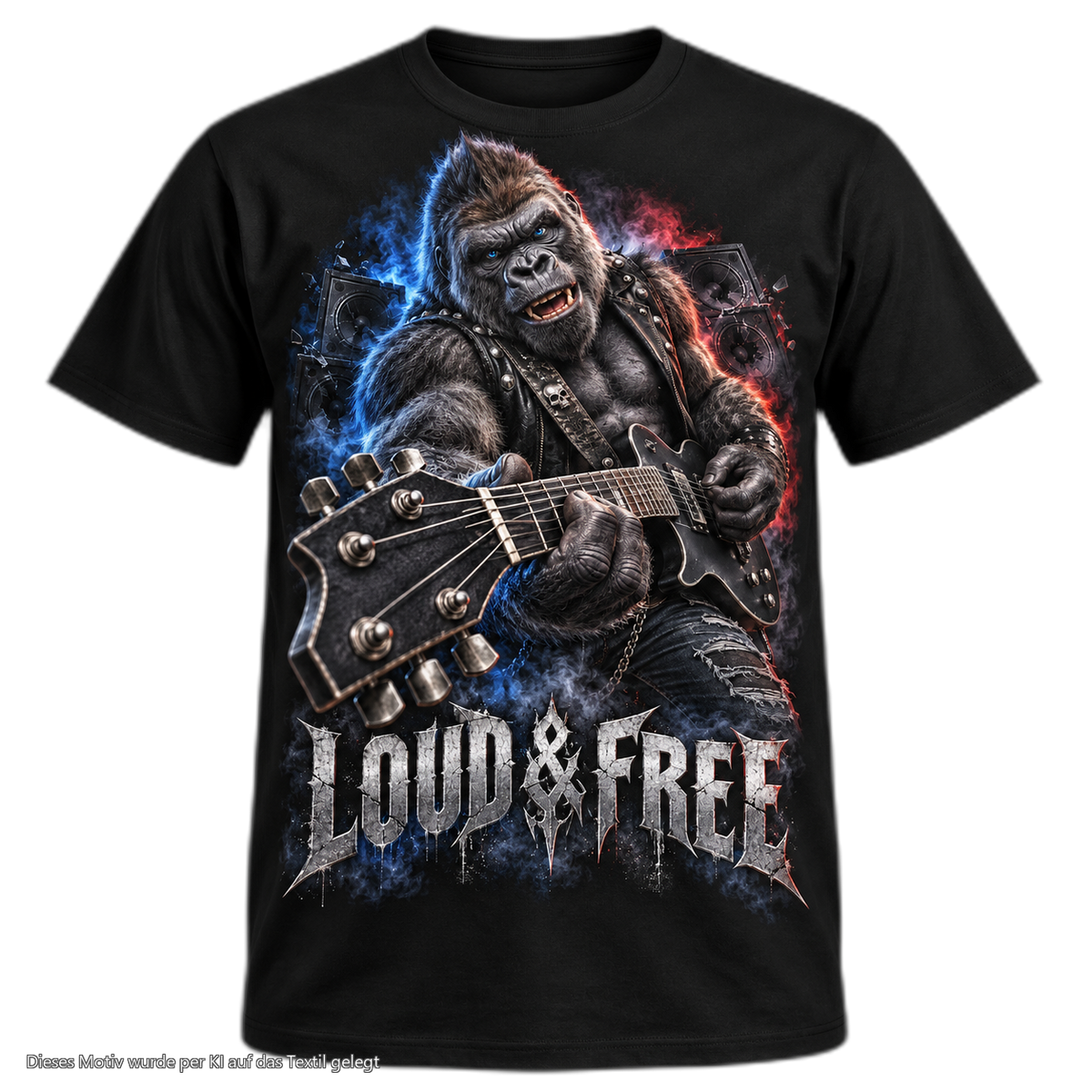 Gorilla Blood T-Shirt BL3 Loud & Free Front Motiv