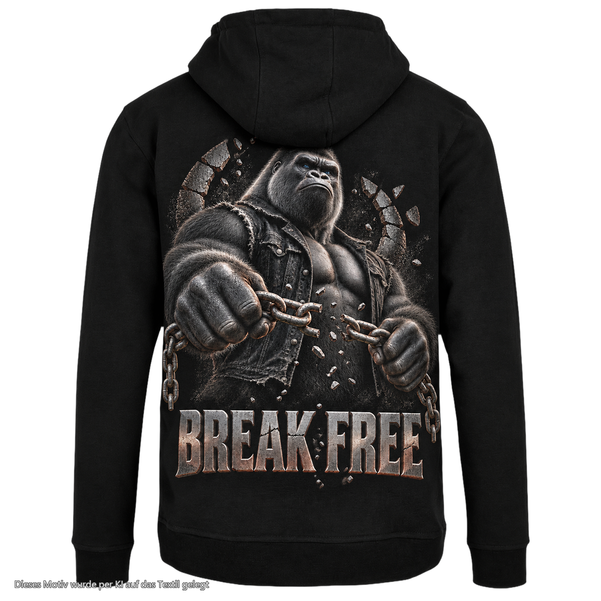 Gorilla Blood Hoodie BL6 Break Free Rücken Motiv