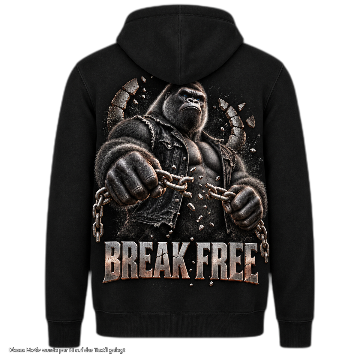 Gorilla Blood Kapuzenjacke BL6 Break Free Rücken Motiv