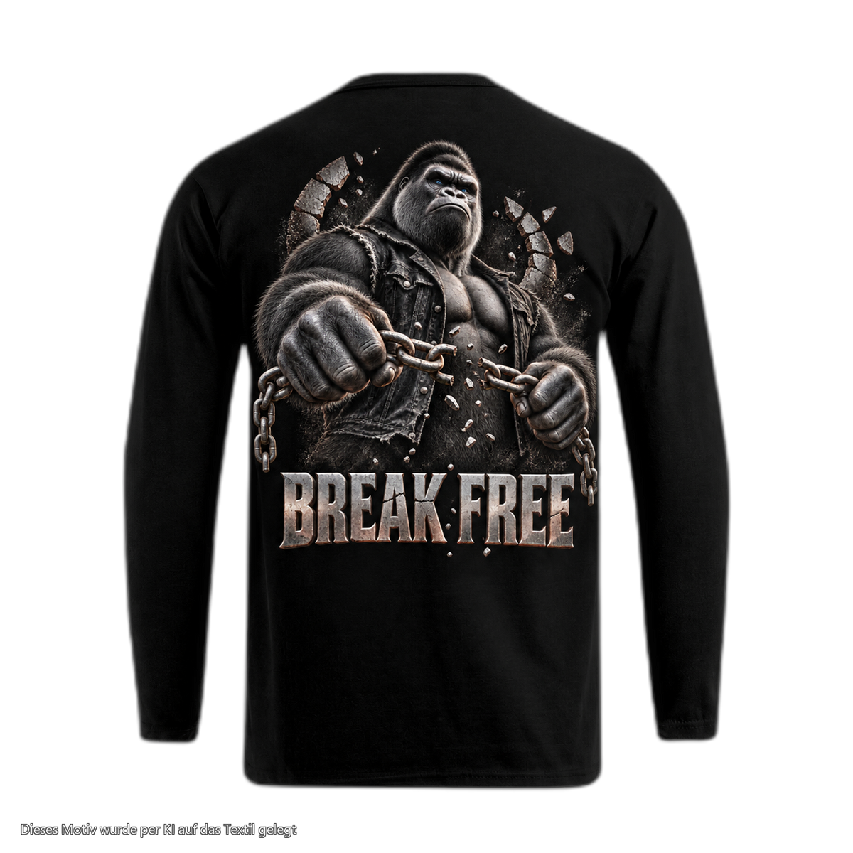 Gorilla Blood Longsleeve BL6 Break Free Rücken Motiv
