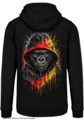 Gorilla Blood Hoodie BL7 „Schwarz-Rot-Gold“