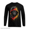 Gorilla Blood Longsleeve BL7 Schwarz-Rot-Gold