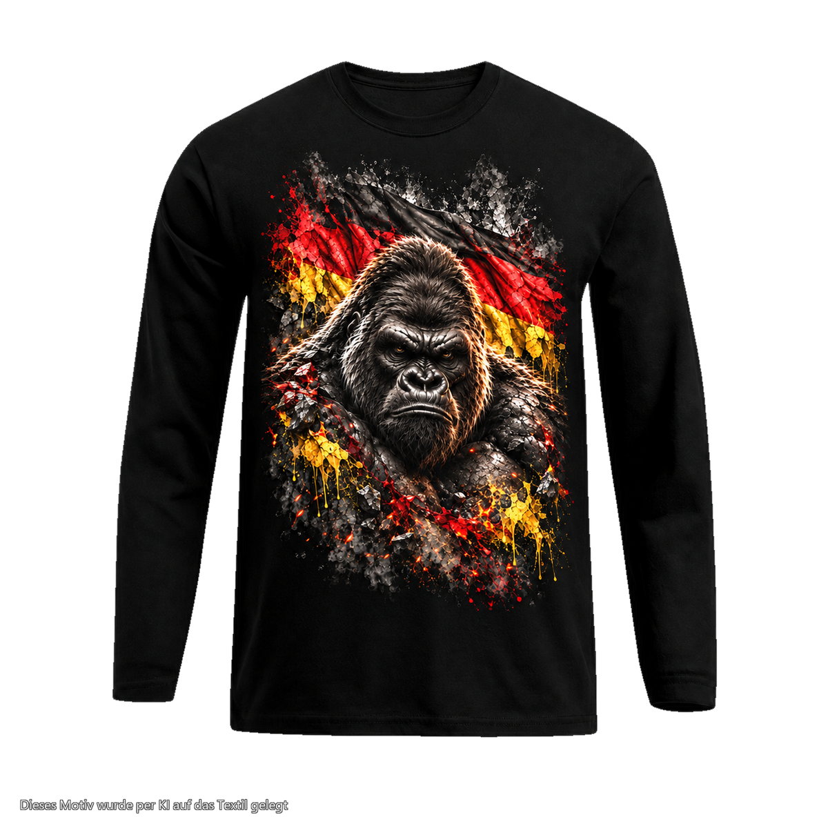 Gorilla Blood Longsleeve BL8 Unbeugsam Front Motiv