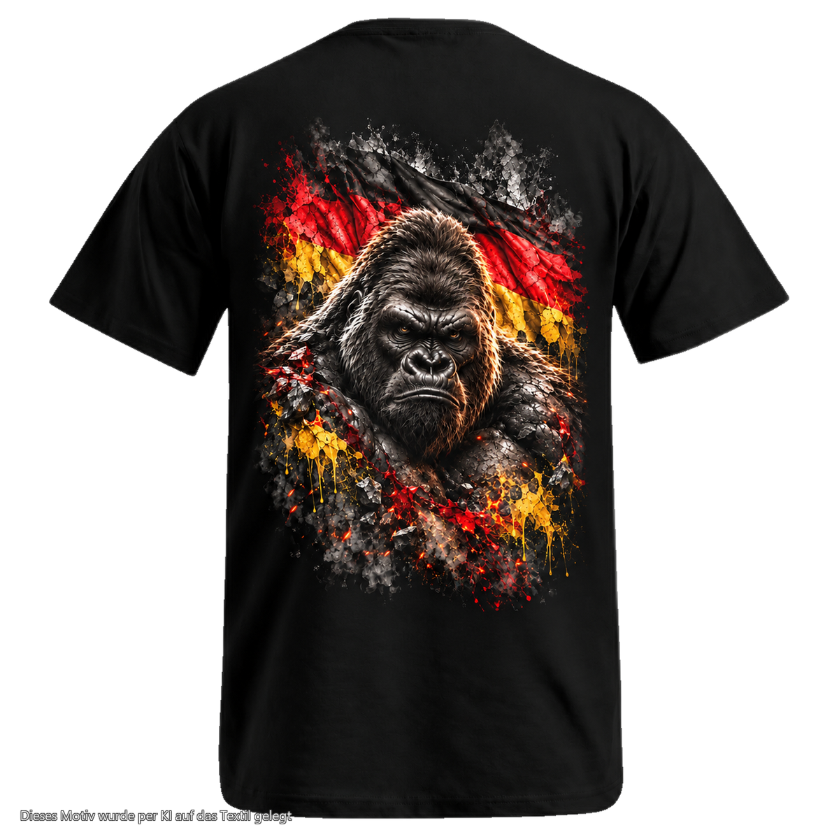 Gorilla Blood T-Shirt BL8 Unbeugsam Rücken Motiv