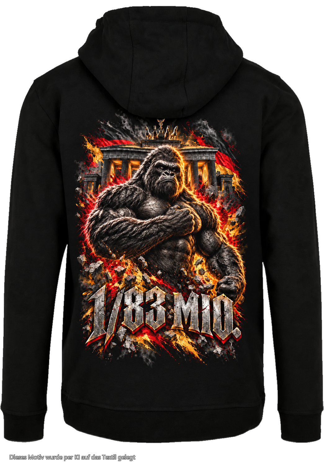 Gorilla Blood Hoodie BL9 1/83 MIO. Berlin Rücken Motiv