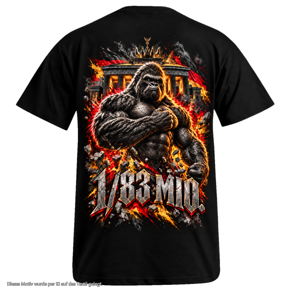 Gorilla Blood T-Shirt BL9 1/83 MIO. Berlin Rücken Motiv