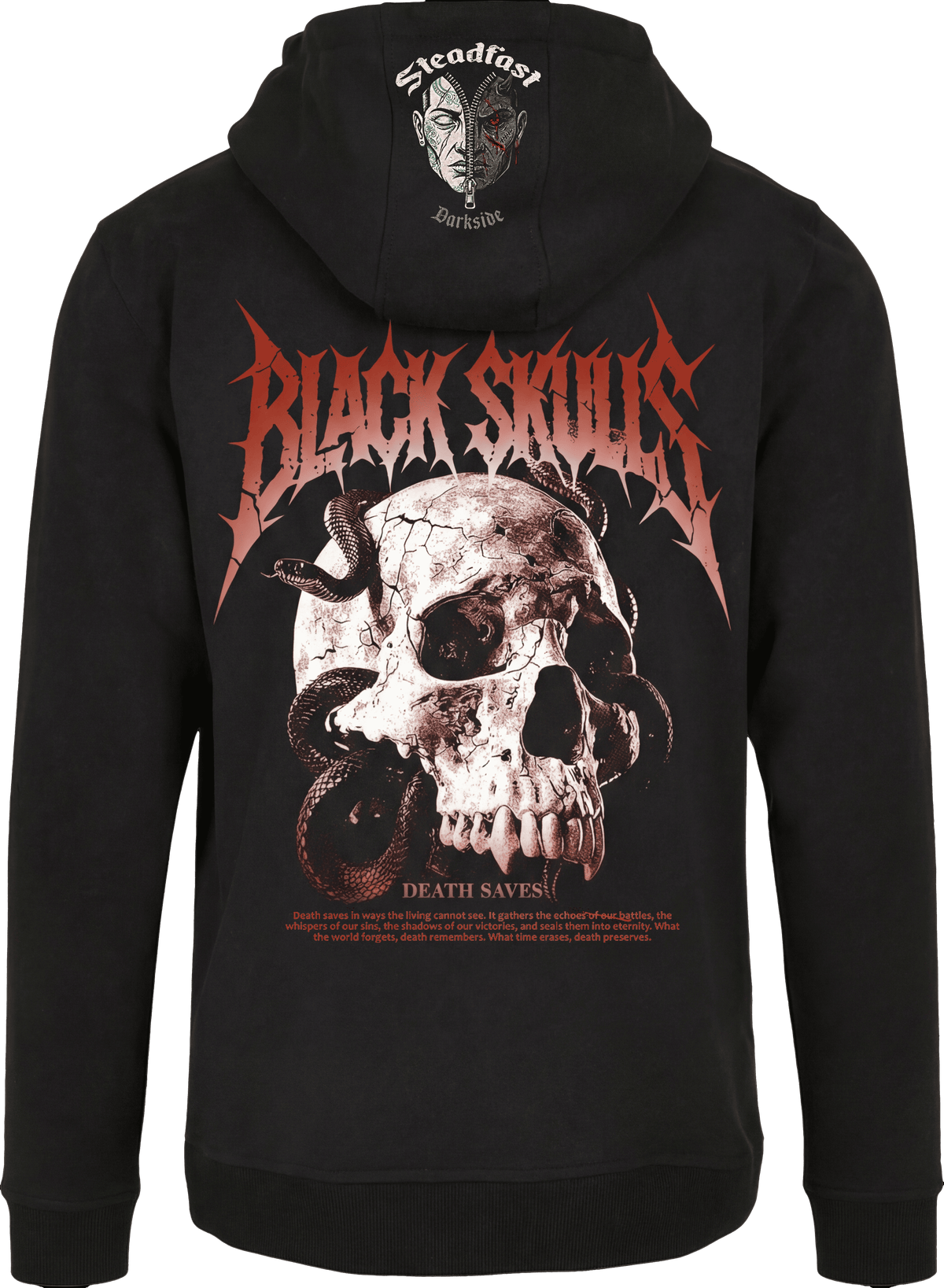Steadfast Darkside Herren-Hoodie DSSK4 „Black Skulls“
