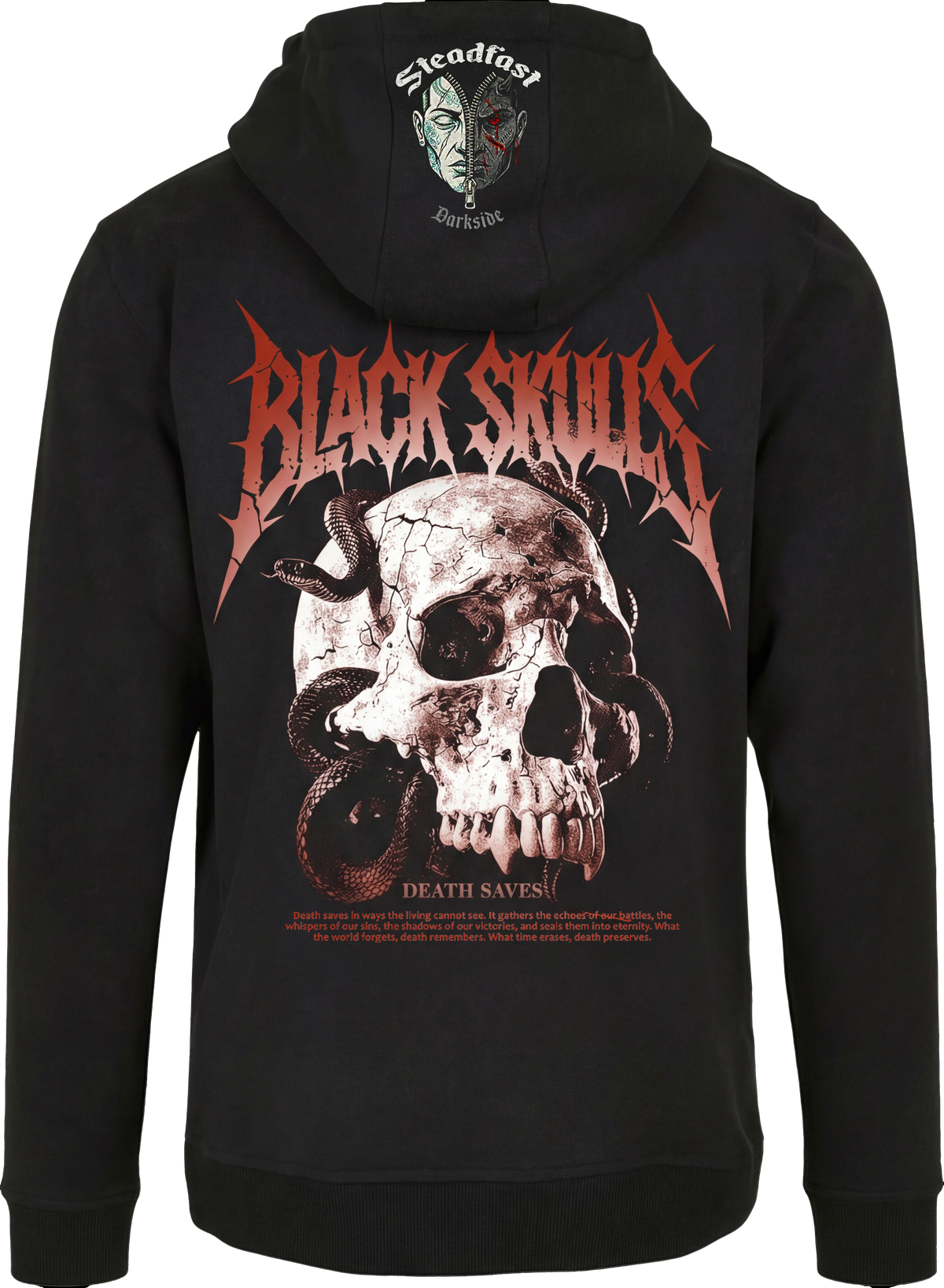 Steadfast Darkside Herren-Kapuzenjacke DSSK4 „Black Skulls“