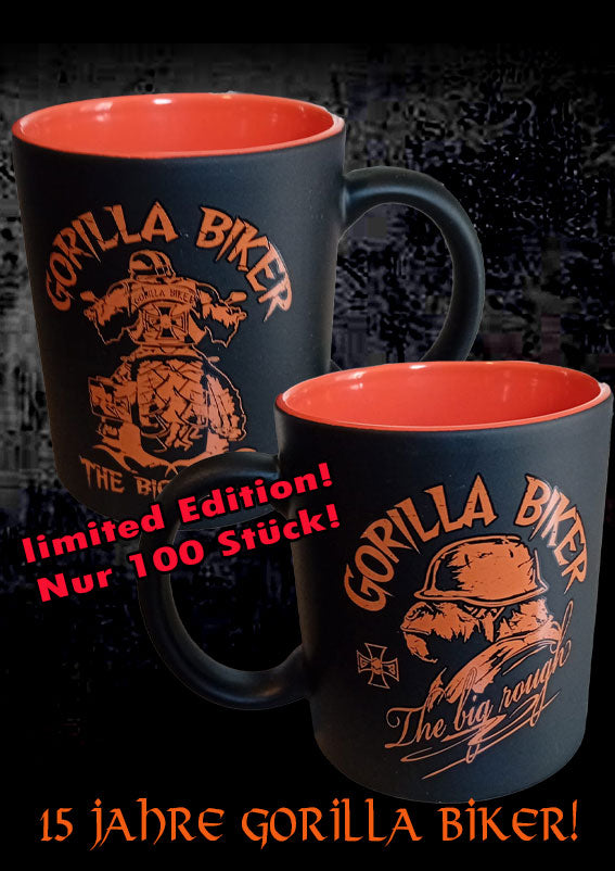 Gorilla Biker Tasse GBJ „Schwarz/Orange“
