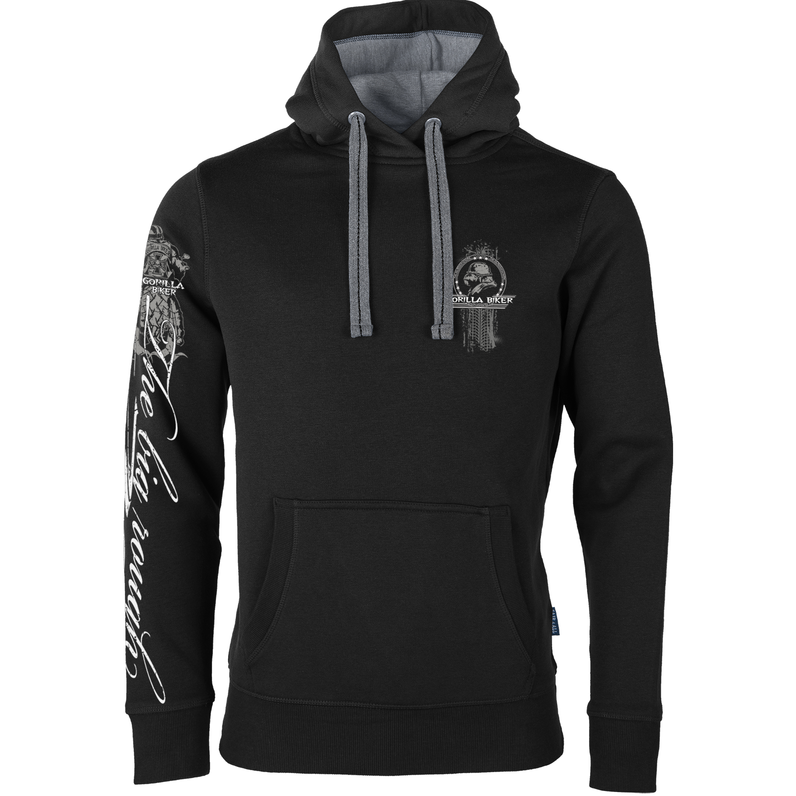 Herren Premium Hoodie Gorilla Biker GB45 Roadstop