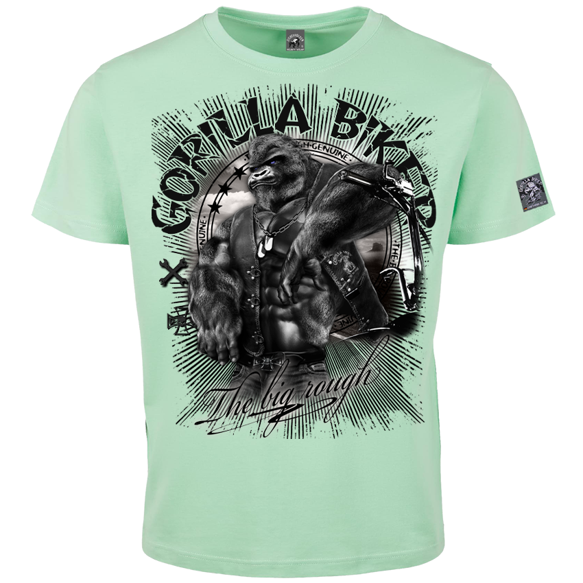 T-Shirt ( Farbig Frontdruck GB45 Gorilla Biker Roadstop )