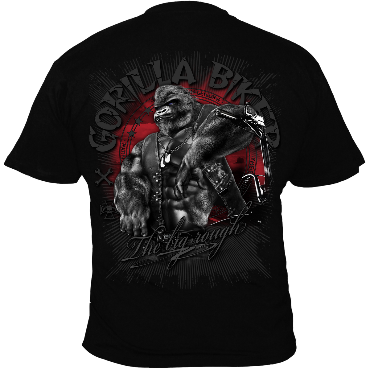 Gorilla Biker T-Shirt GB45 „Roadstop – Schwarz“