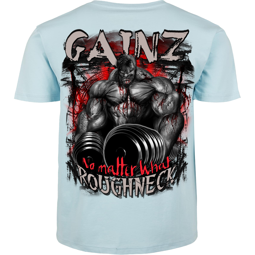 Roughneck T-Shirt MR52 „Gainz“ – Rückendruck