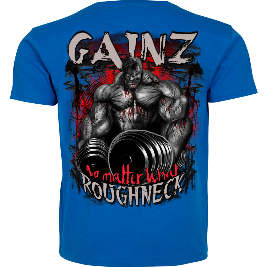 Roughneck T-Shirt MR52 „Gainz“ – Rückendruck