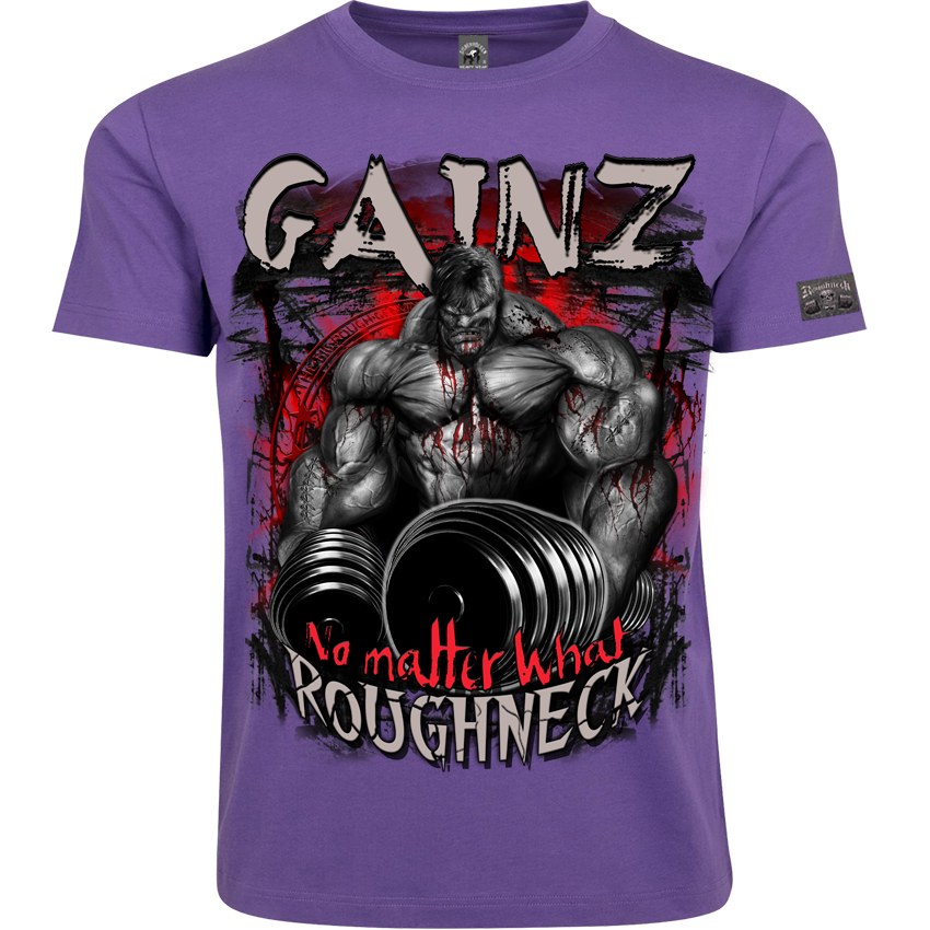 Roughneck T-Shirt MR52 „Gainz“ – Frontdruck