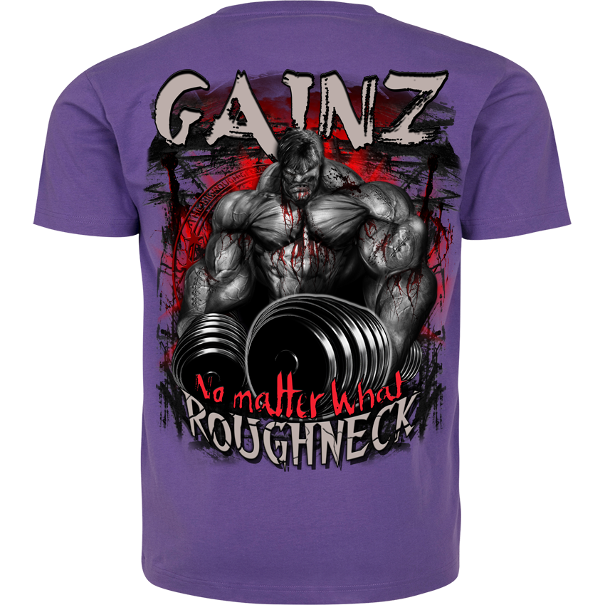 Roughneck T-Shirt MR52 „Gainz“ – Rückendruck