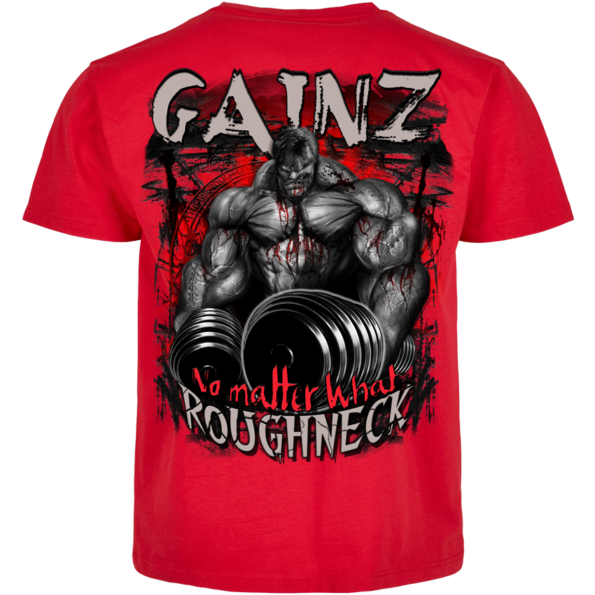 Roughneck T-Shirt MR52 „Gainz“ – Rückendruck