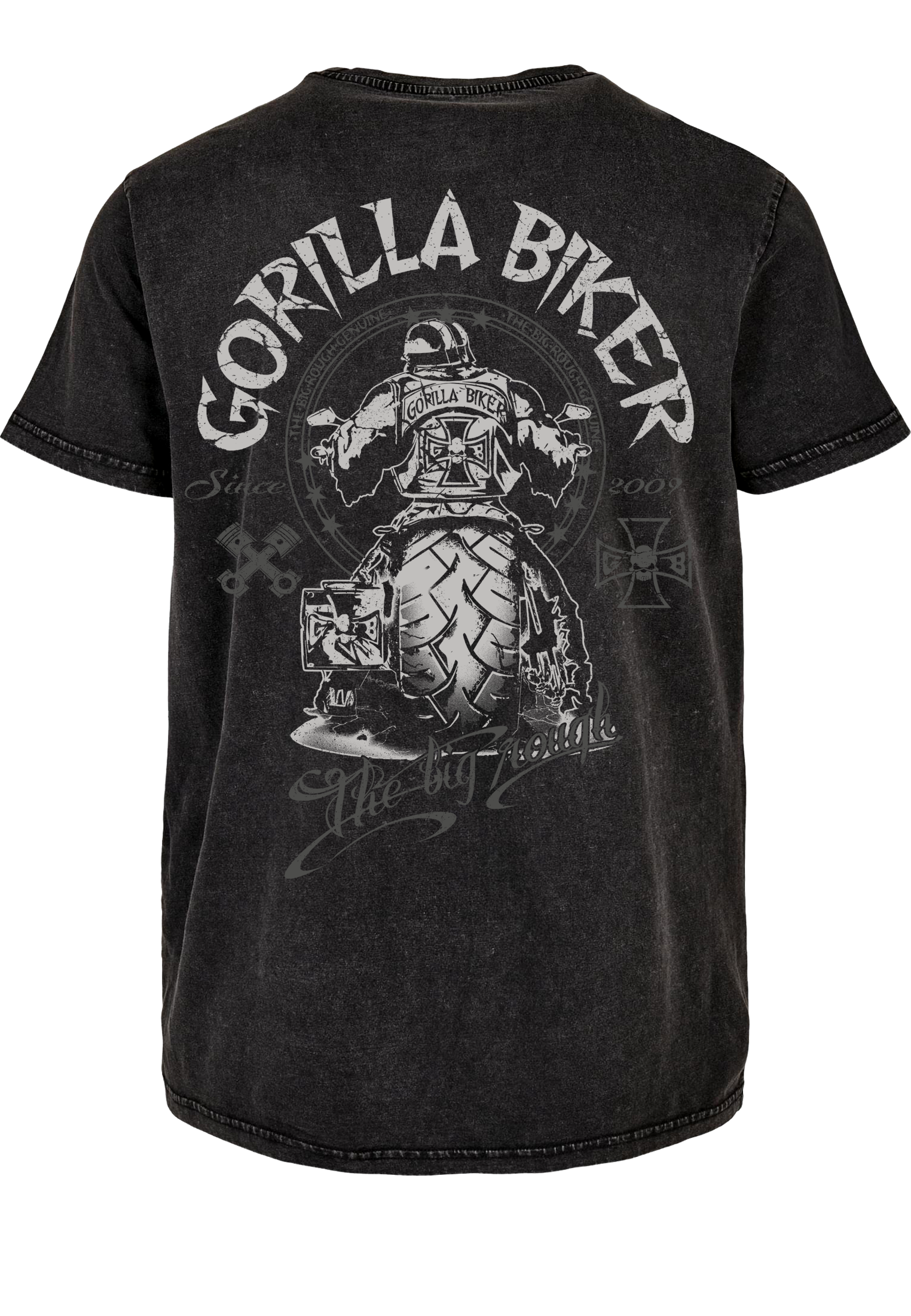 Vintage-Shirt Slim Fit ( Gorilla Biker GB5 Big Wheel )