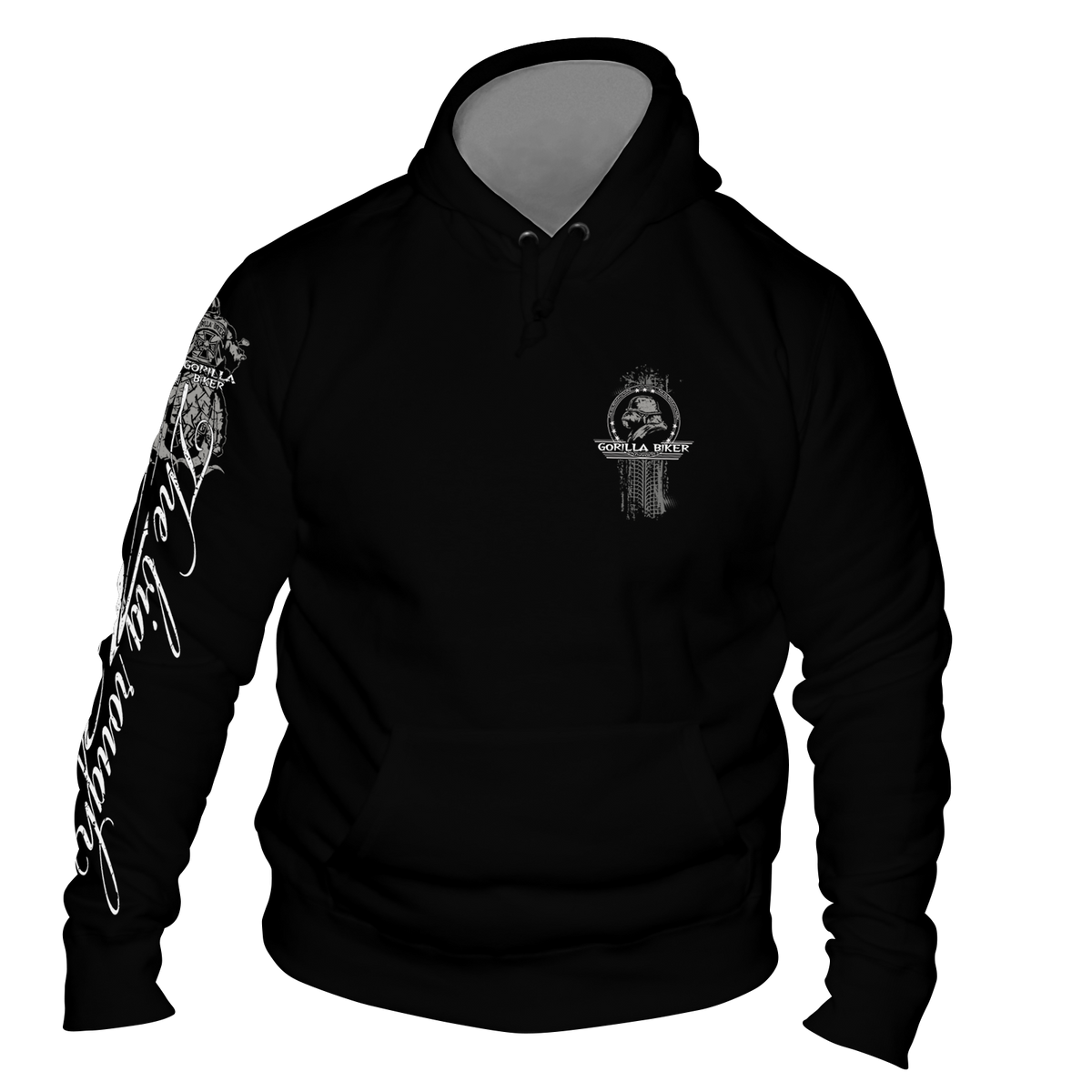 Gorilla Biker Herren-Kapuzenpullover GB5SG „Big Wheel“