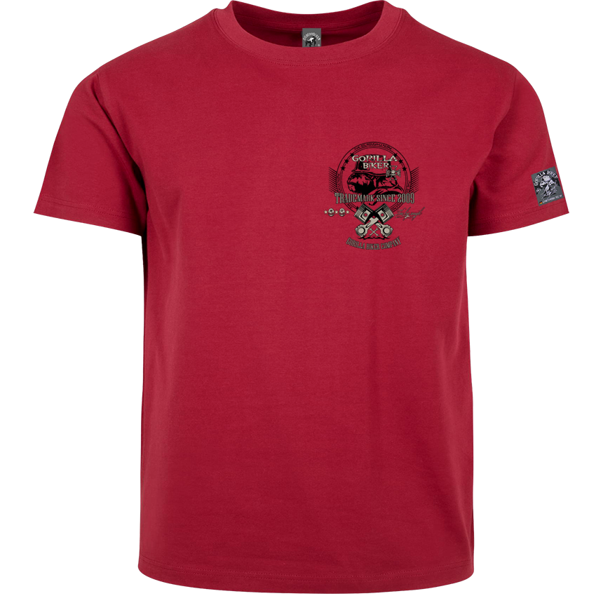 Gorilla Biker T-Shirt GB77 „Trouble“ – Backprint