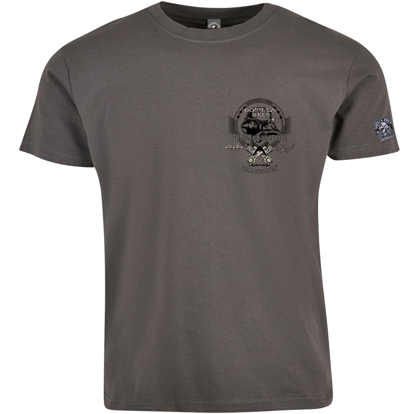 Gorilla Biker T-Shirt GB77 „Trouble“ – Backprint