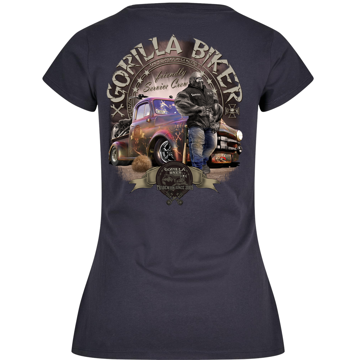 Gorilla Biker Damen-T-Shirt GB75 „Friendly Service Crew“