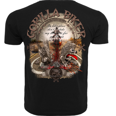 T-Shirt ( GB76 Gorilla Biker Roadhog ) Rückendruck